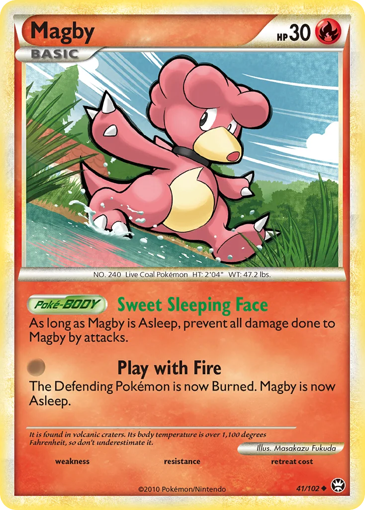 Magby Pokemon card