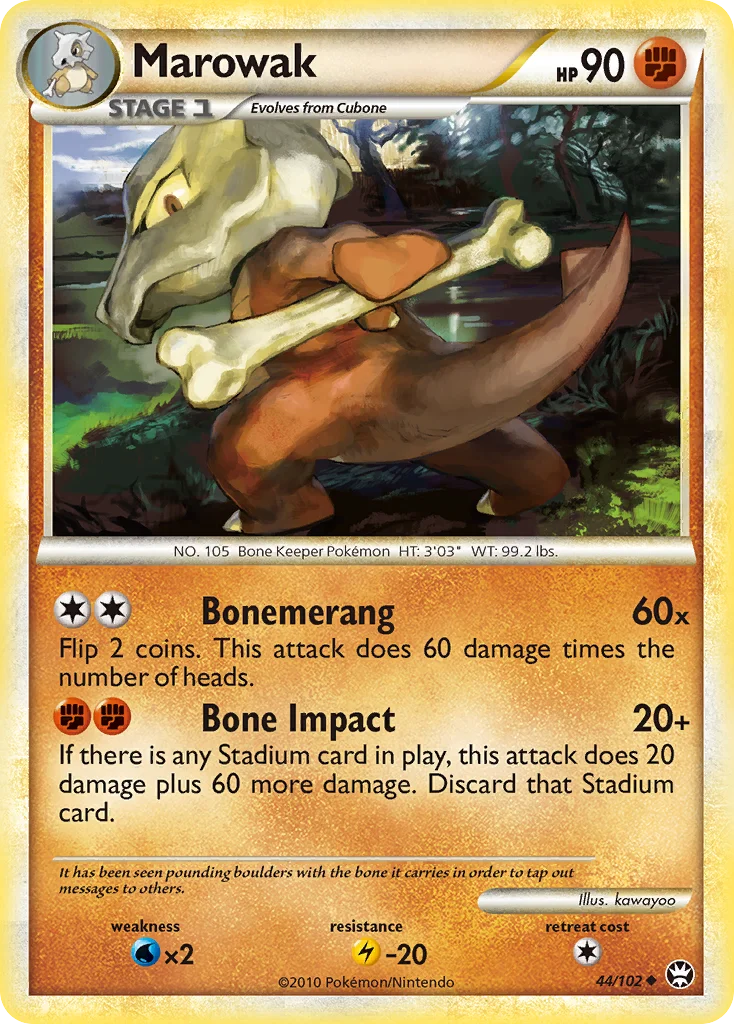 Marowak Pokemon card