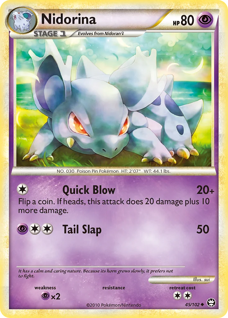 Nidorina Pokemon card