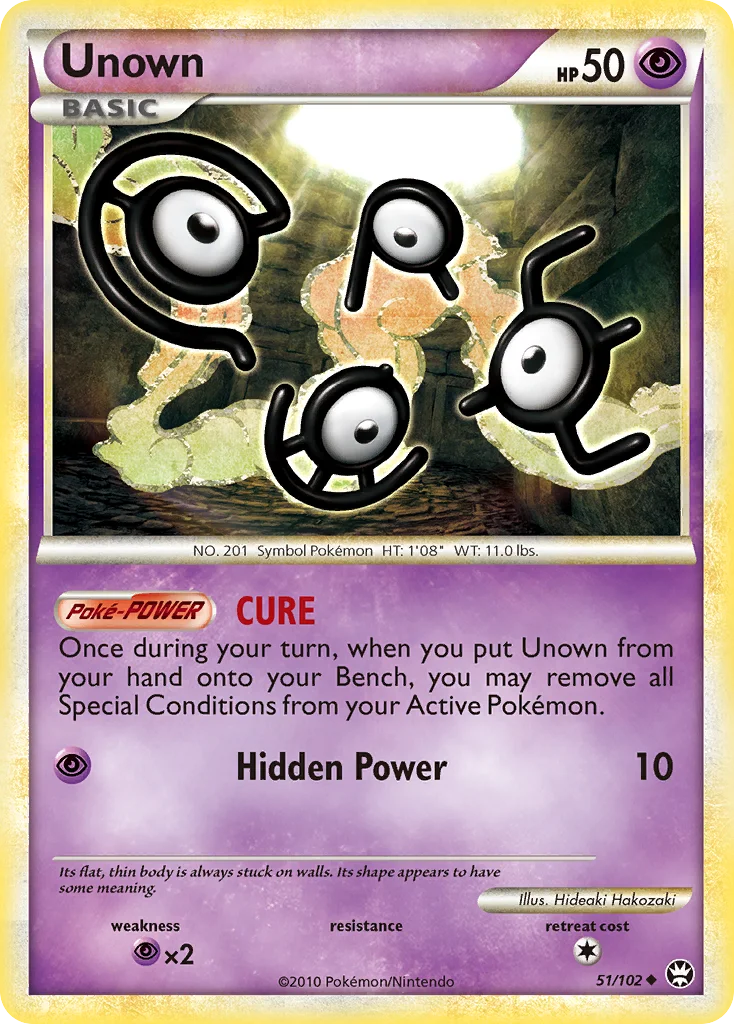 Unown Pokemon card