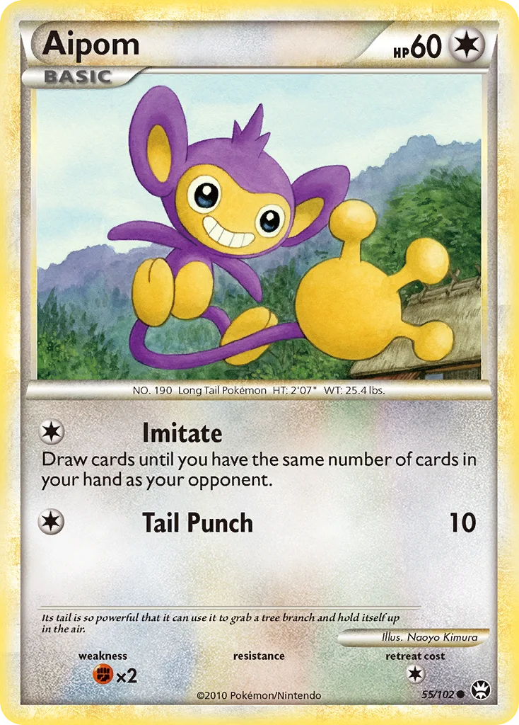 Aipom Pokemon card