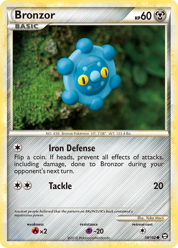 Bronzor Pokemon card
