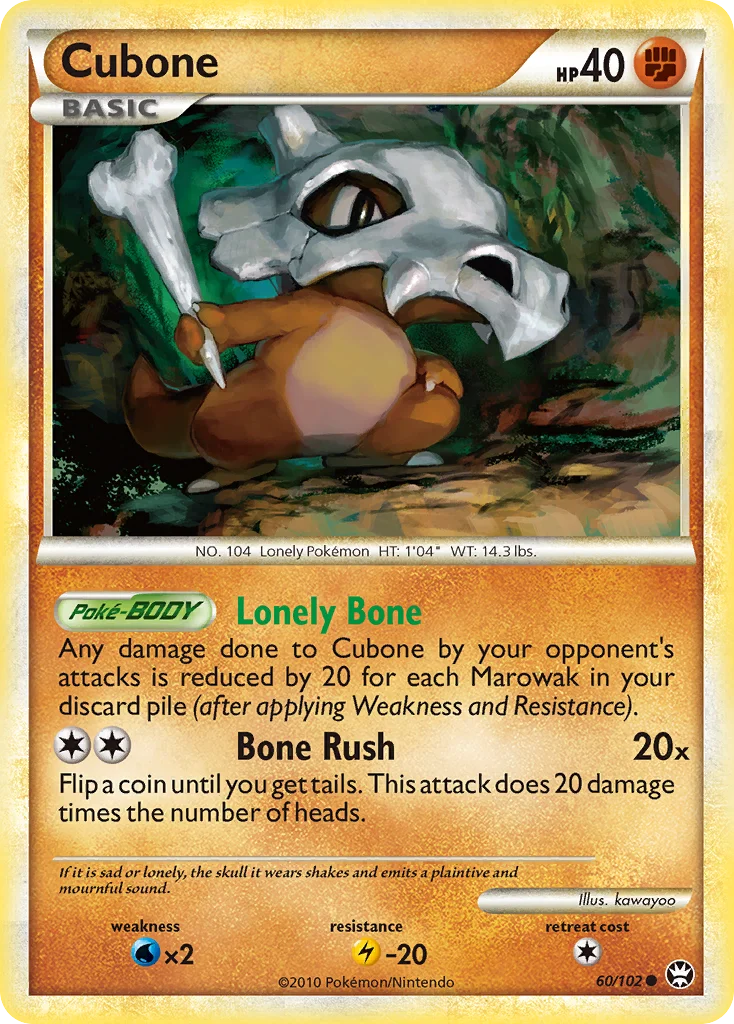 Cubone Pokemon card