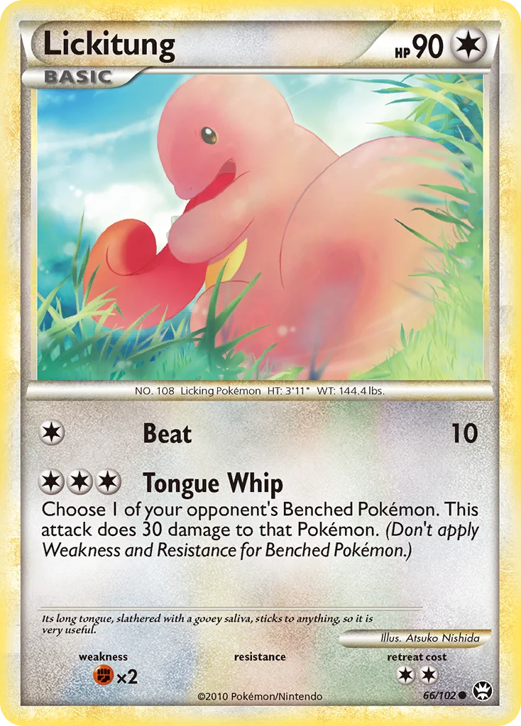 Lickitung Pokemon card