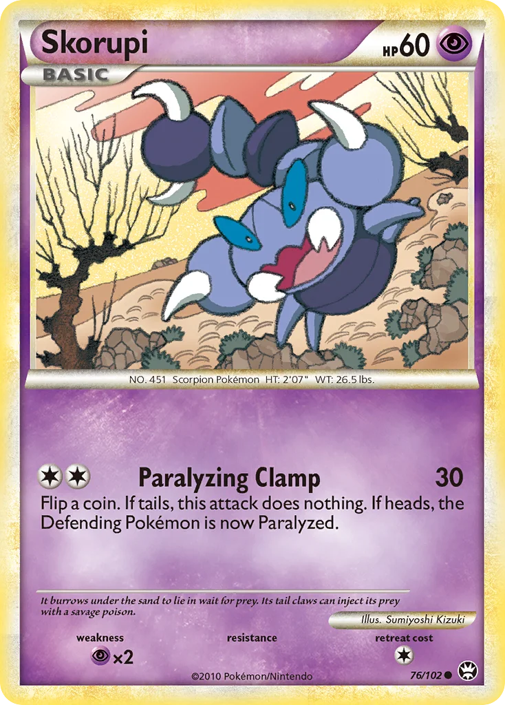 Skorupi Pokemon card
