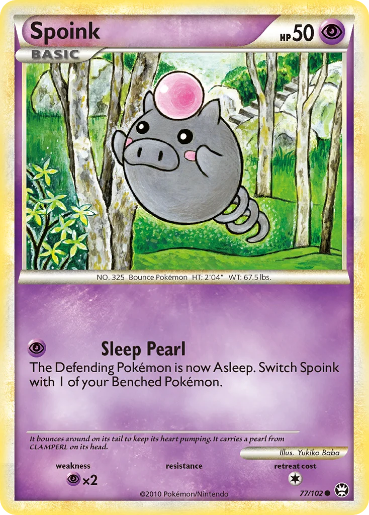 Spoink Pokemon card