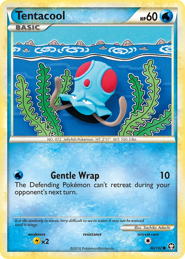 Tentacool Pokemon card