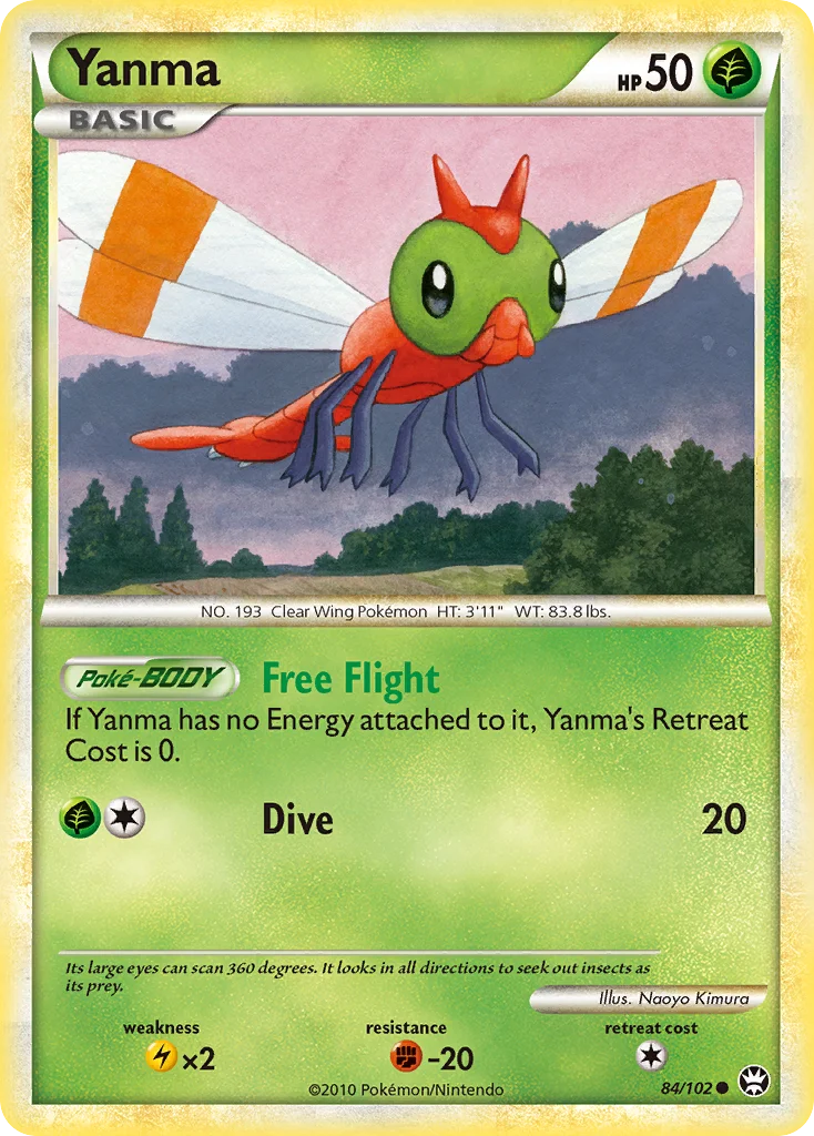 Yanma Pokemon card