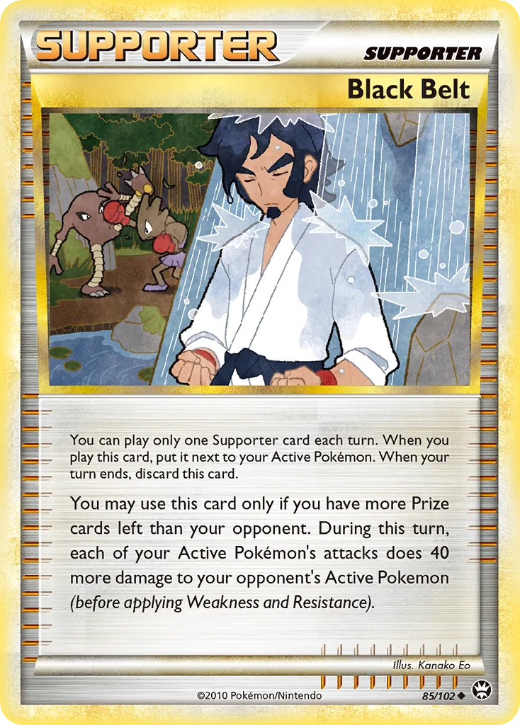 Black Belt Pokemon card