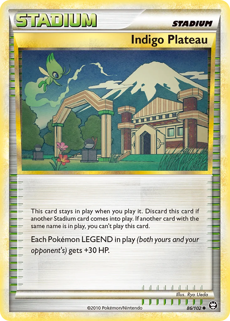 Indigo Plateau Pokemon card