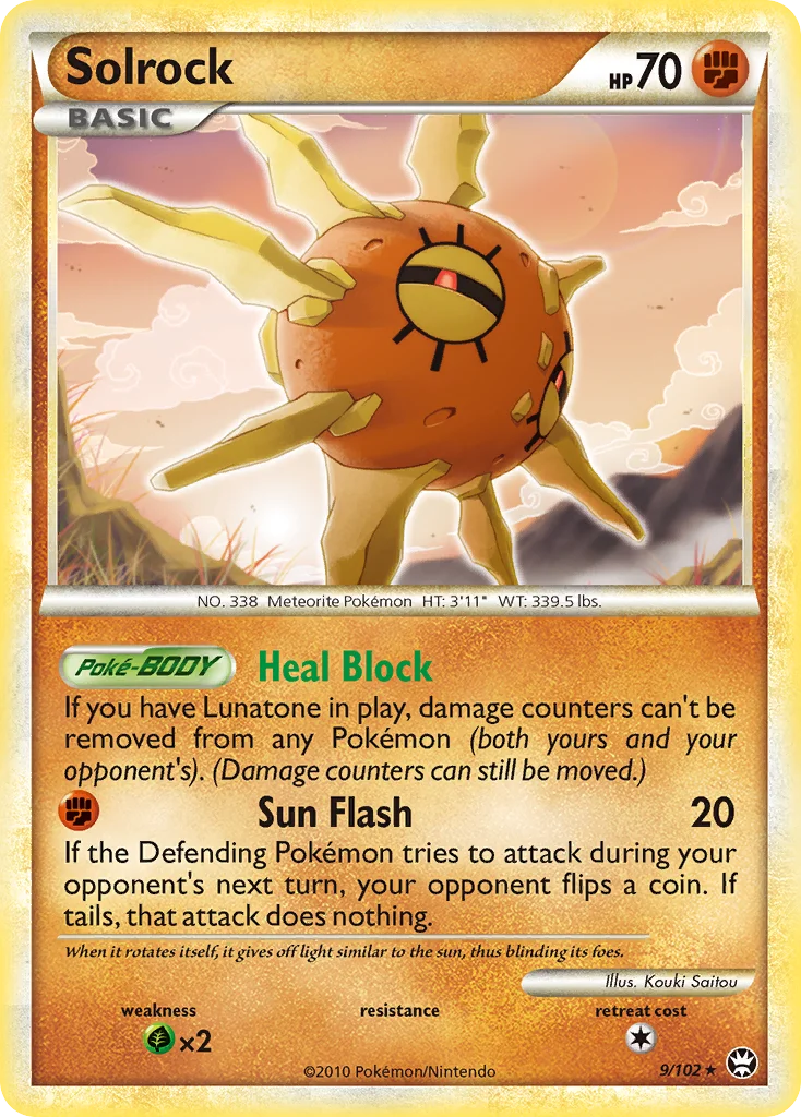 Solrock Pokemon card
