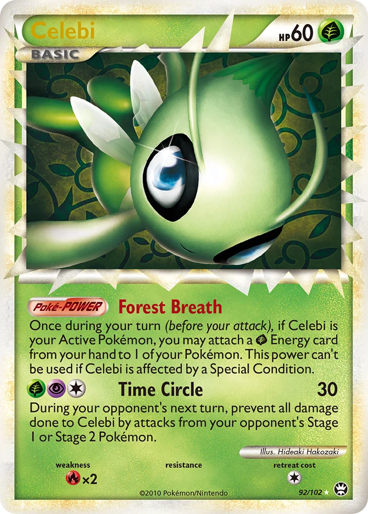 Celebi Pokemon card
