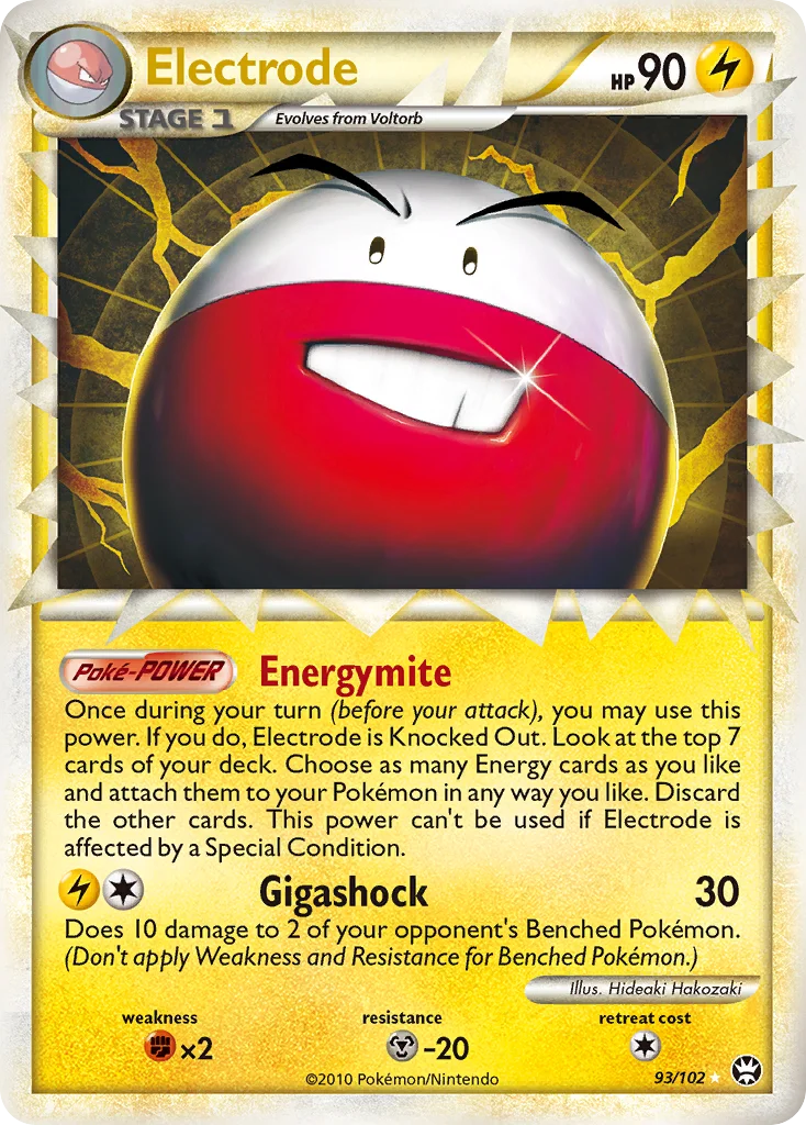 Electrode Pokemon card