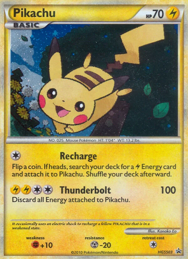 Pikachu Pokemon card