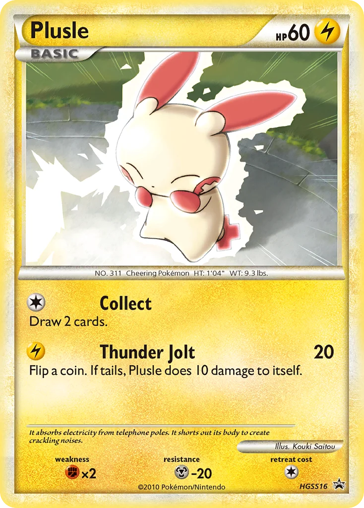 Plusle Pokemon card
