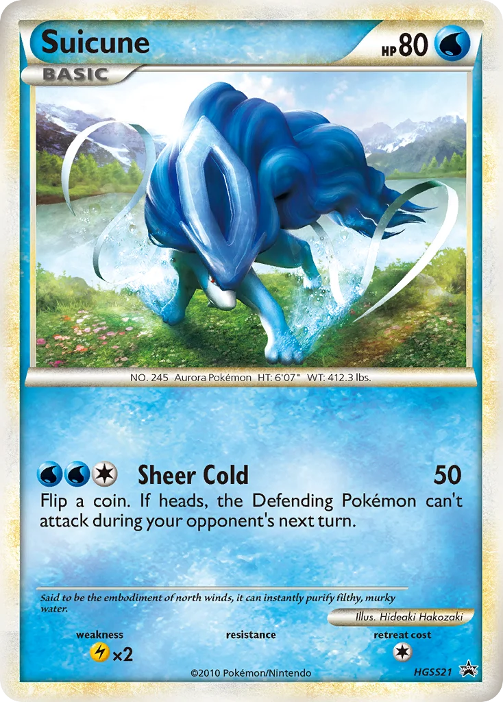 Suicune Pokemon card