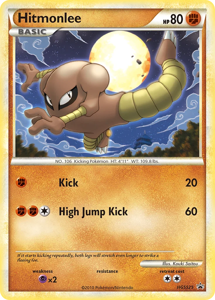 Hitmonlee Pokemon card