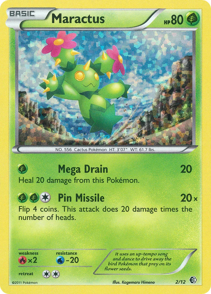 Maractus Pokemon card