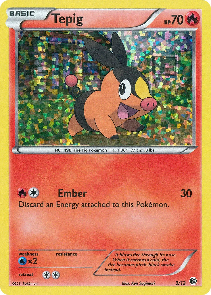 Tepig Pokemon card