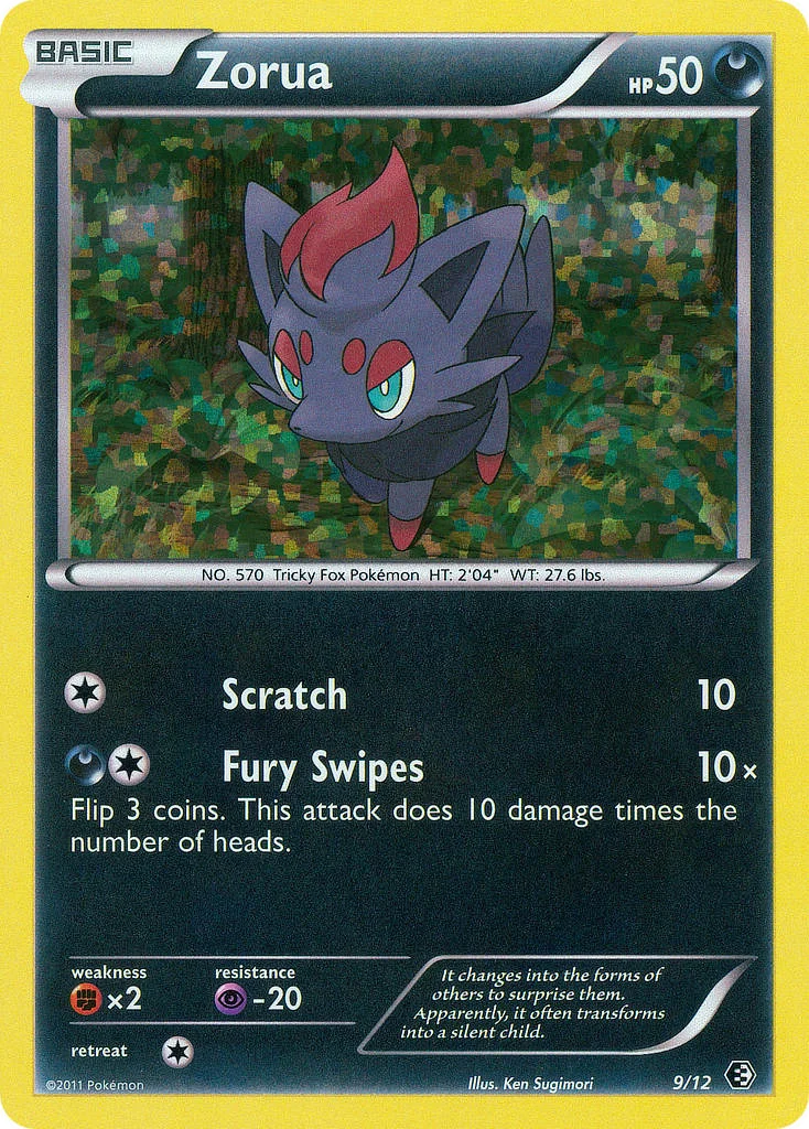 Zorua Pokemon card
