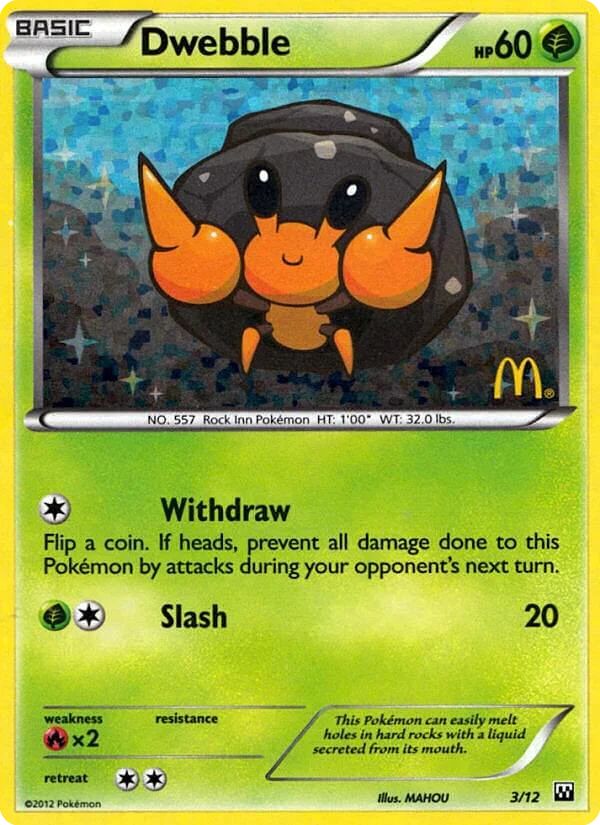 Dwebble Pokemon card