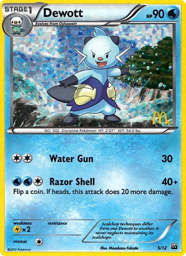 Dewott Pokemon card