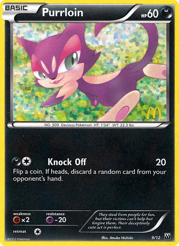 Purrloin Pokemon card