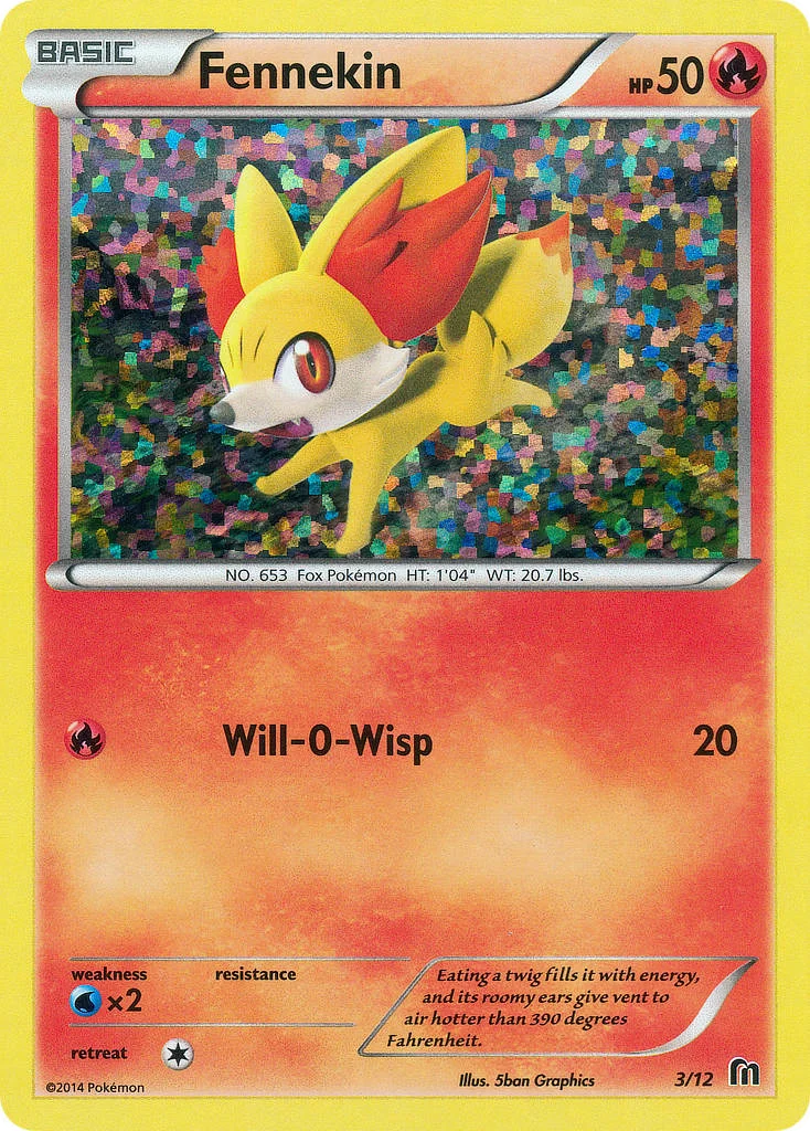 Fennekin Pokemon card