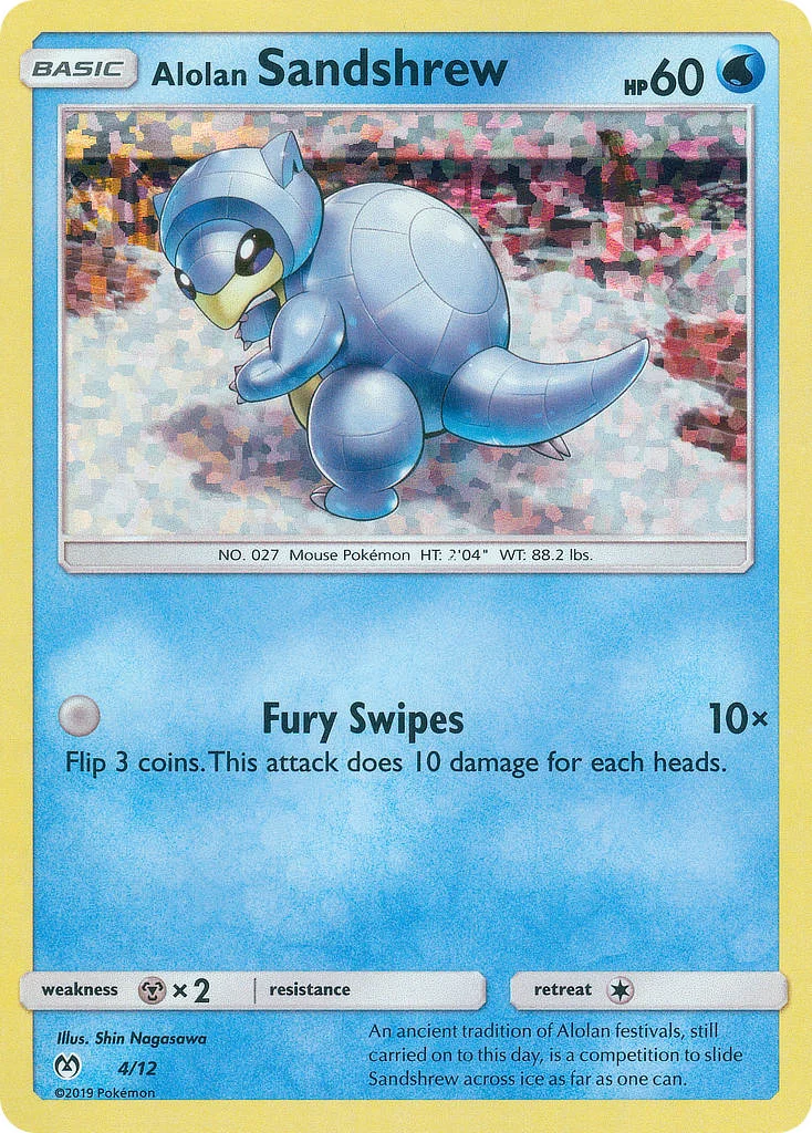 Alolan Sandshrew Pokemon card