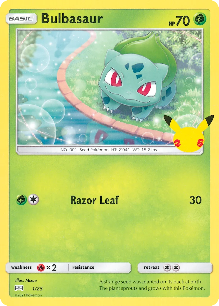 Bulbasaur Pokemon card