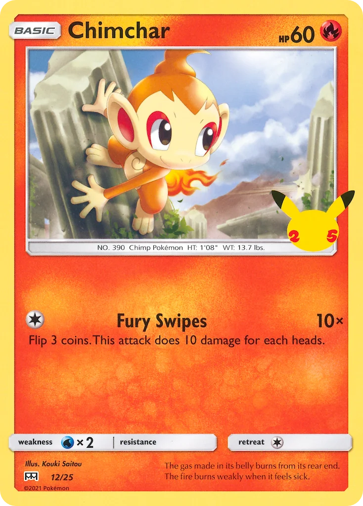 Chimchar Pokemon card