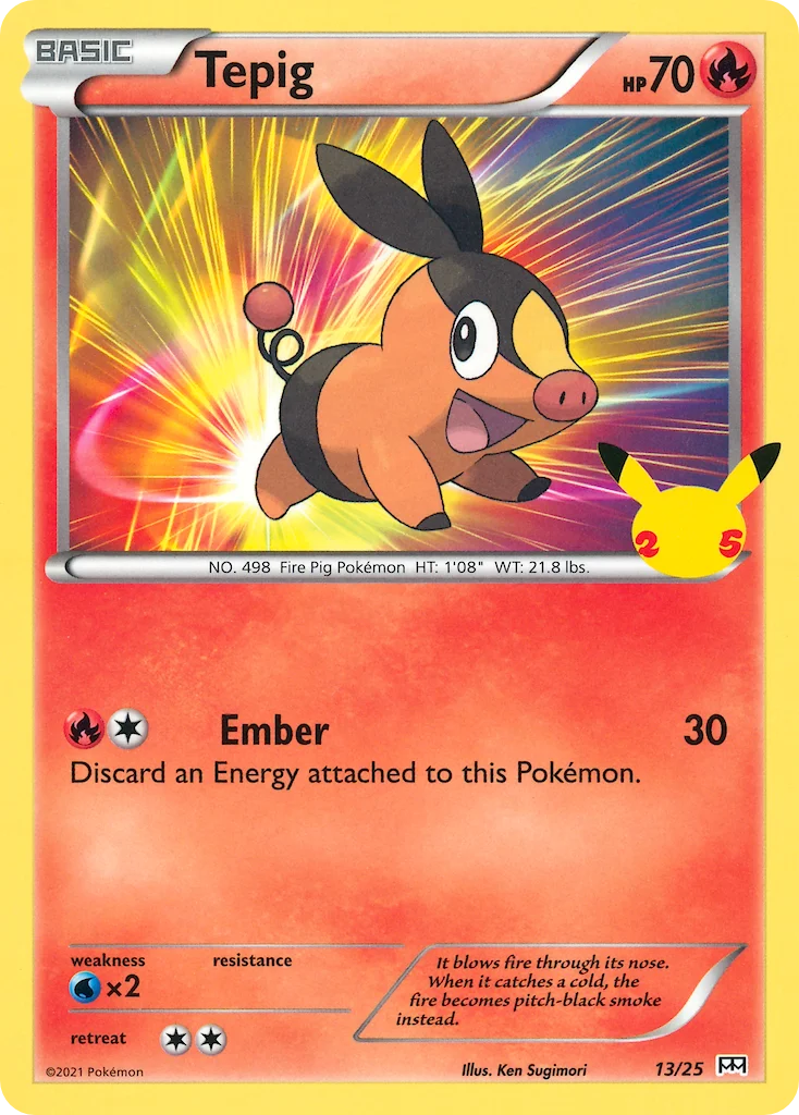 Tepig Pokemon card