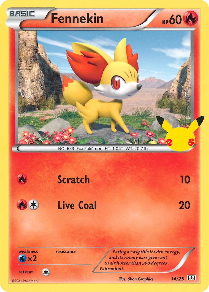 Fennekin Pokemon card