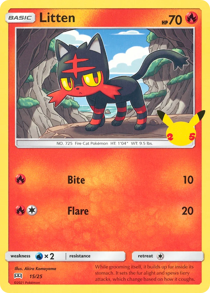 Litten Pokemon card