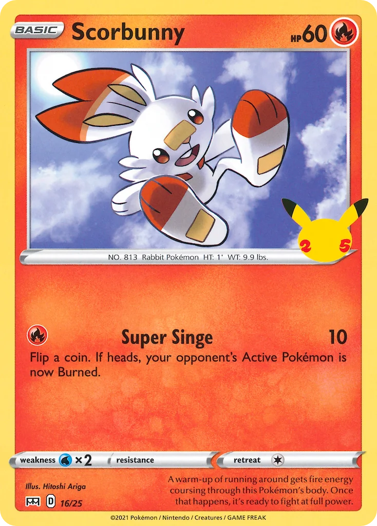 Scorbunny Pokemon card