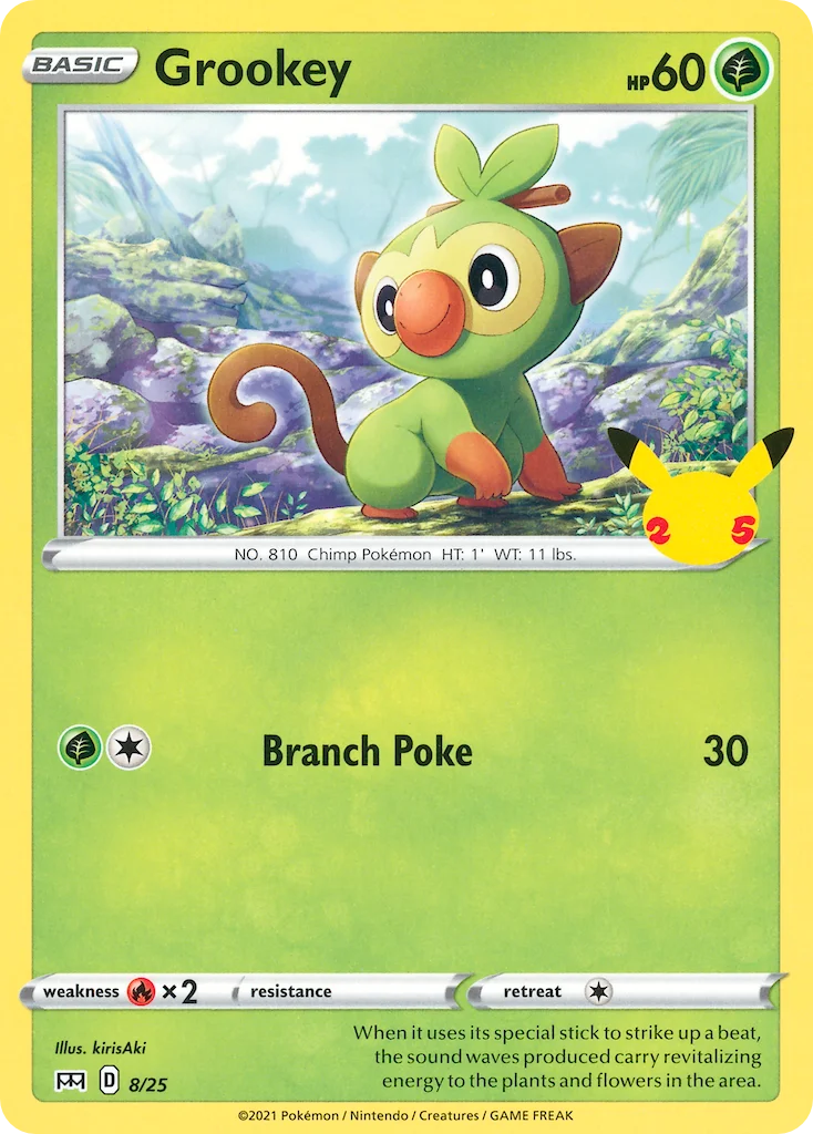 Grookey Pokemon card