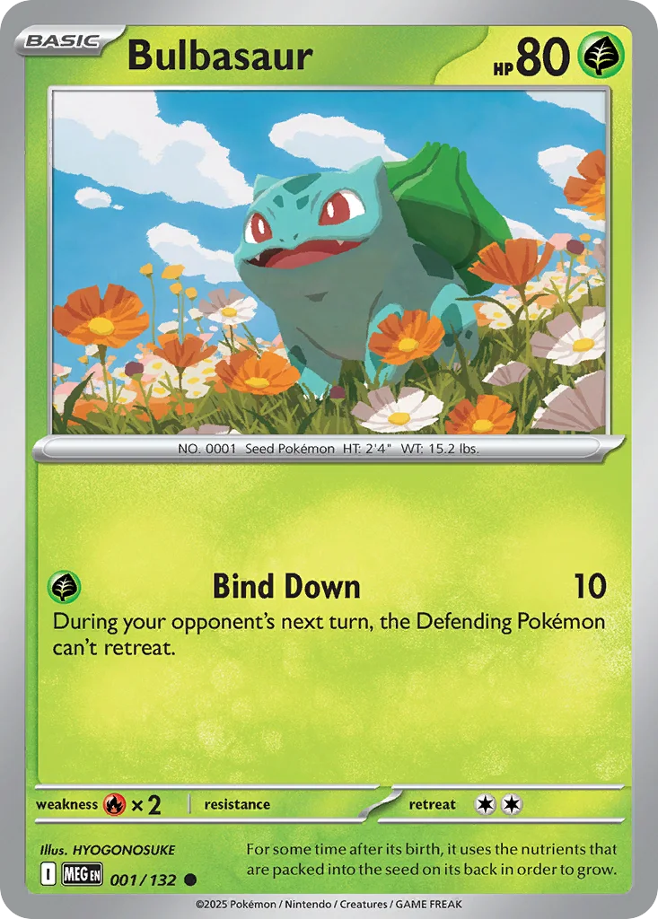 Bulbasaur Pokemon card