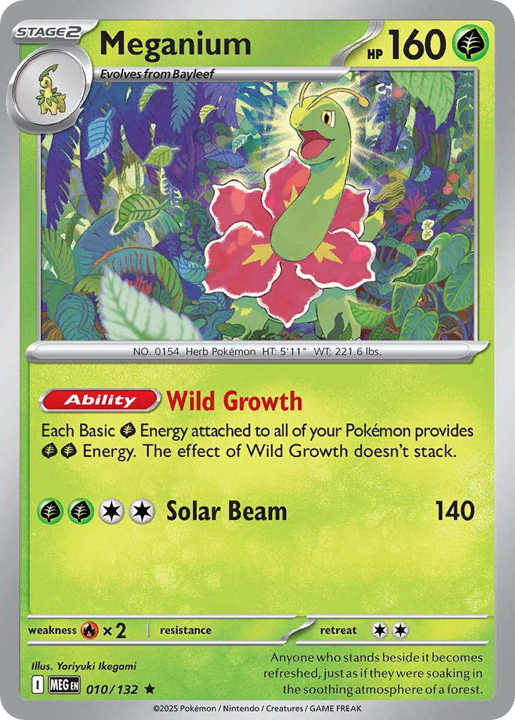 Meganium Pokemon card