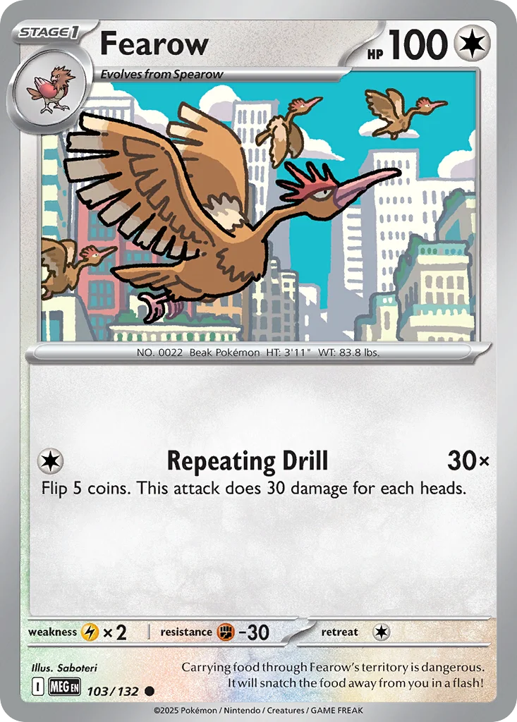 Fearow Pokemon card