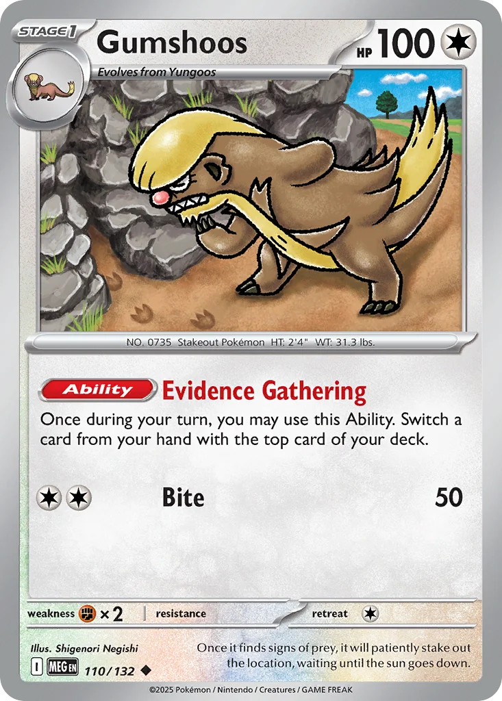 Gumshoos Pokemon card