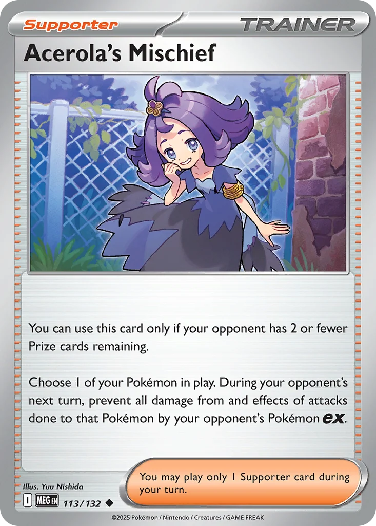 Acerola's Mischief Pokemon card