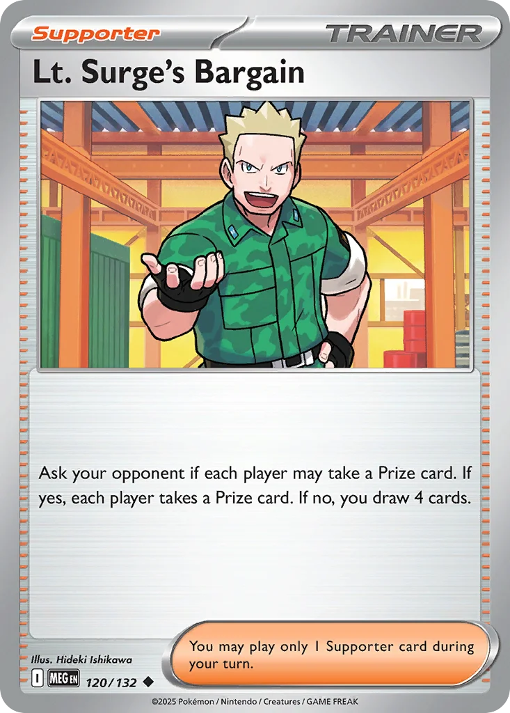 Lt. Surge's Bargain Pokemon card
