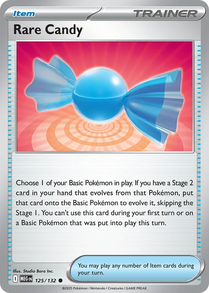 Rare Candy Pokemon card
