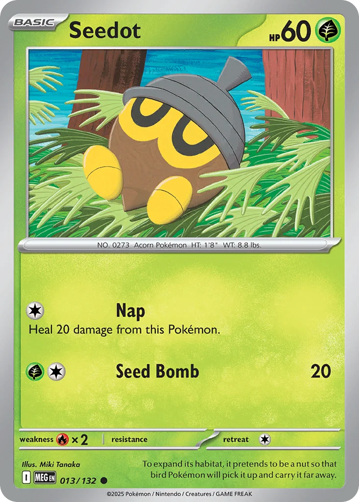 Seedot Pokemon card