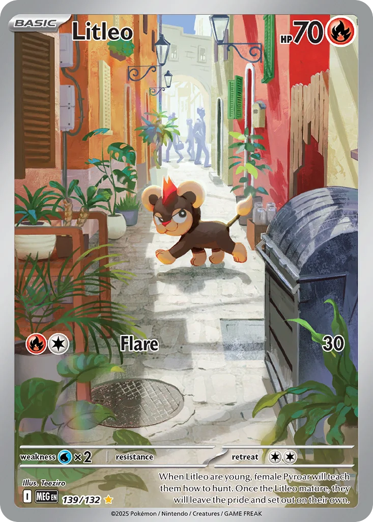 Litleo Pokemon card