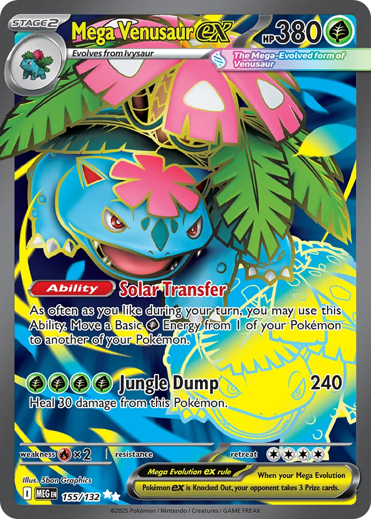 Mega Venusaur ex Pokemon card