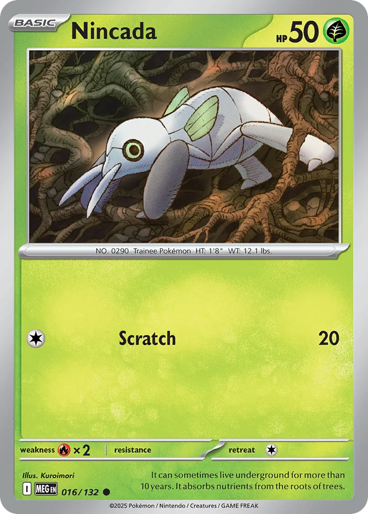 Nincada Pokemon card
