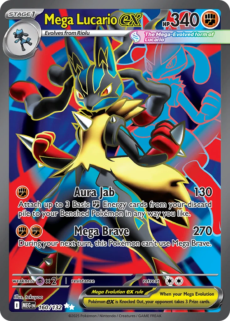 Mega Lucario ex Pokemon card