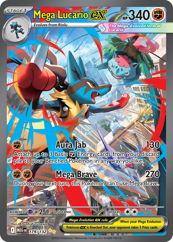 Mega Lucario ex Pokemon card