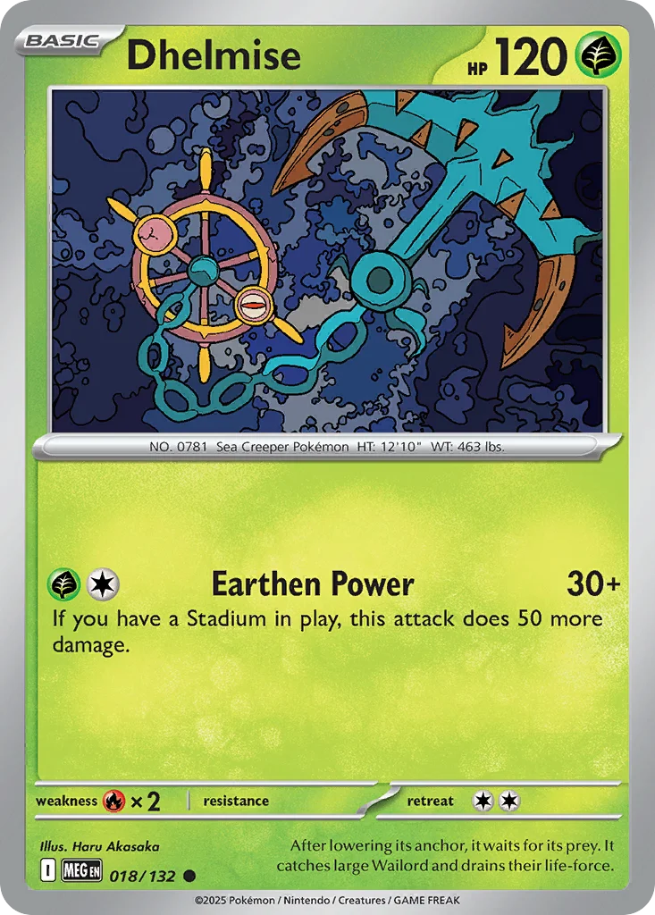 Dhelmise Pokemon card